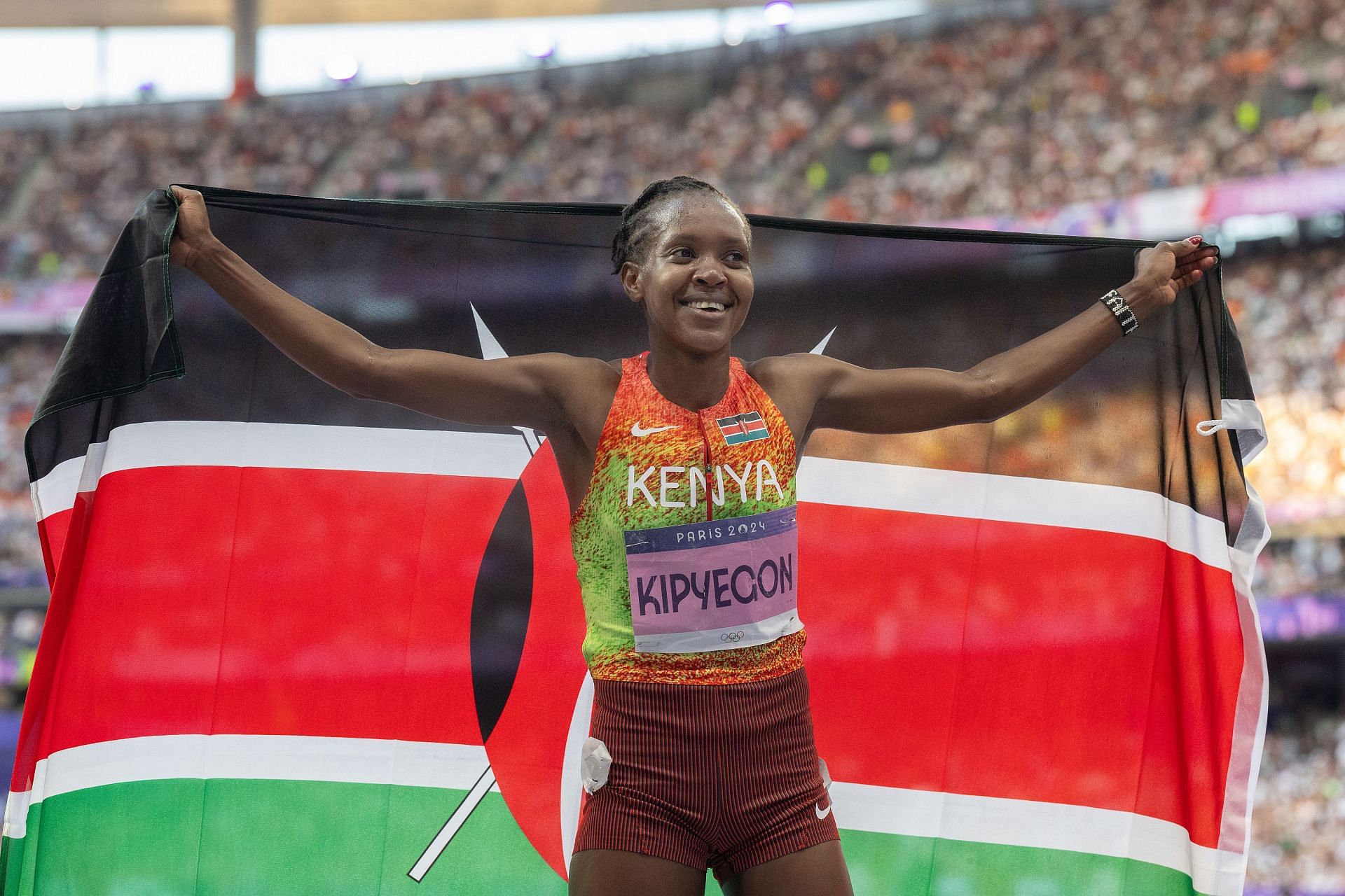 Faith Kipyegon at the Athletics - Olympic Games Paris 2024: Day 15 - Source: Getty